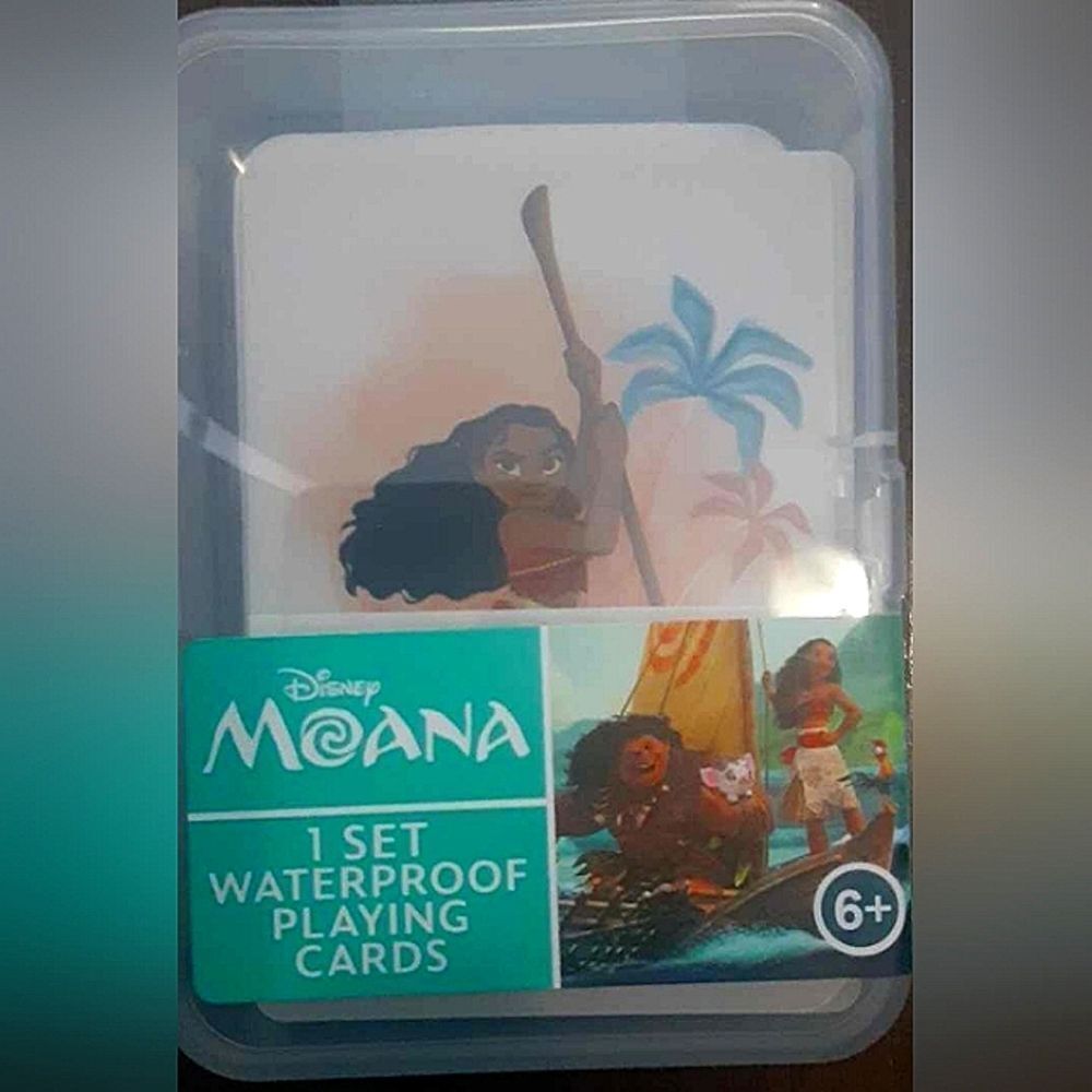 New Disney Moana Waterproof Playing Cards